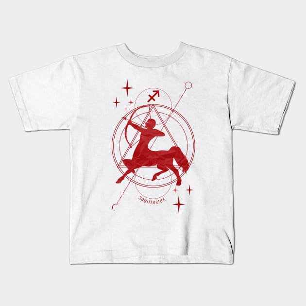 Zodiac, Sagitta, Astrology, Star sign, Stars Kids T-Shirt by Strohalm